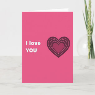Carte Graphique Je T'Aime Coeur