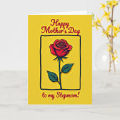 Carte graphique Jour Joyeux Floral (Fleur jaune)