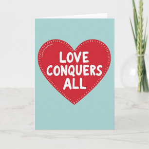 Carte Graphique « L'amour Conquiert Tout »