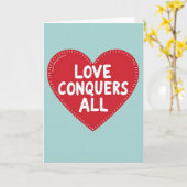 Carte Graphique « L'amour Conquiert Tout » (Fleur jaune)