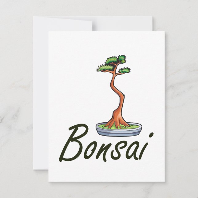 Carte Graphique littéraire Bonsai (Devant)