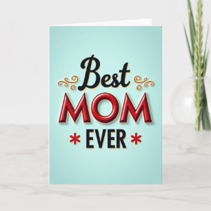 Carte Graphique Maman Rouge vif