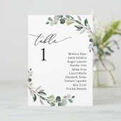 Carte graphique Mariage moderne simple de verdure (Debout devant)