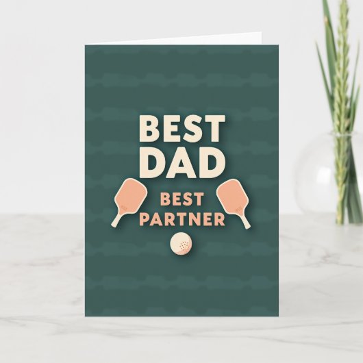 Carte Graphique Meilleur Papa Sarcelle (Devant)