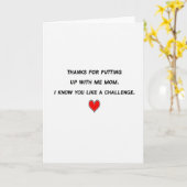 Carte graphique Merci Maman (Fleur jaune)
