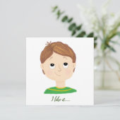 Carte Graphique Mes émotions (Debout devant)