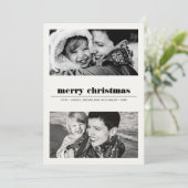 Carte Graphique minimal | Black Merry Christmas 2 Photo (Debout devant)