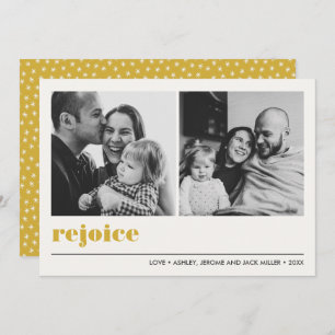 Carte Graphique minimal   Rejoignez Jaune Noël 2 Photo