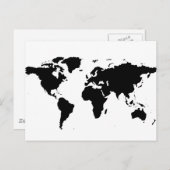 Carte graphique noire mondiale (Devant / Derrière)