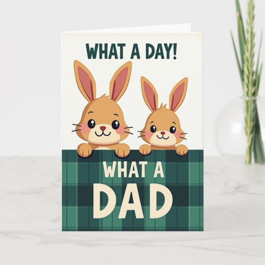 Carte graphique Plaid Quel Papa (Devant)