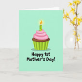 Carte graphique pour la fête des mères (Fleur jaune)