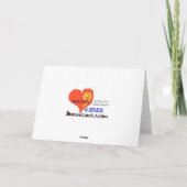 Carte graphique romantique d'amour et de baisers e (Dos)