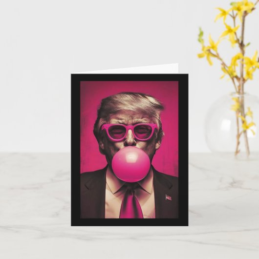 Carte Graphique rose Bubblegum (Fleur jaune)