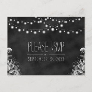 Carte graphique RSVP de tableau noir