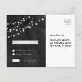Carte graphique RSVP de tableau noir (Dos)