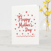 Carte graphique simple pour la fête des mères (Fleur jaune)