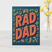 Carte Graphique Super Papa Cool (Fleur jaune)