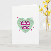 Carte graphique Xoxo sincère (Fleur jaune)