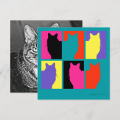 Carte Graphiques de chat par Miriam Kilmer de risingdove (Devant / Derrière)