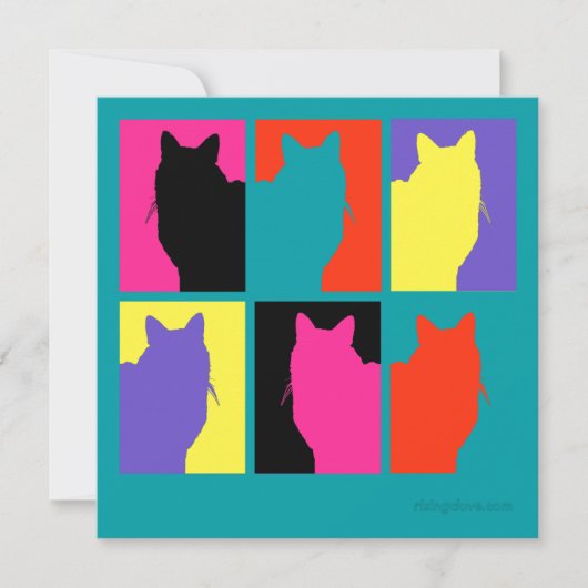 Carte Graphiques de chat par Miriam Kilmer de risingdove (Devant)