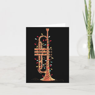 Carte Graphiques de Noël de Trompette Joueur Amateur de