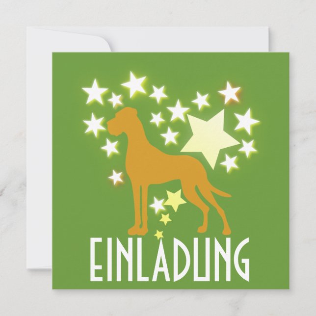 Carte Graphiques Grand Danois (Devant)
