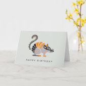 Carte Graphisme cool - NUMBAT - Faune - Australie (Fleur jaune)