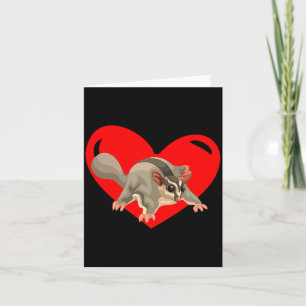 Carte Graphisme de cœur d'amour Saint-Valentin Sugar Gli