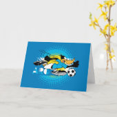 Carte Graphisme de DAFFY DUCK™ Équipe Argentine de Footb (Fleur jaune)