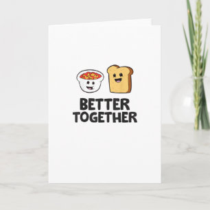 Carte Graphisme de haricots cuits au four sur toast ense