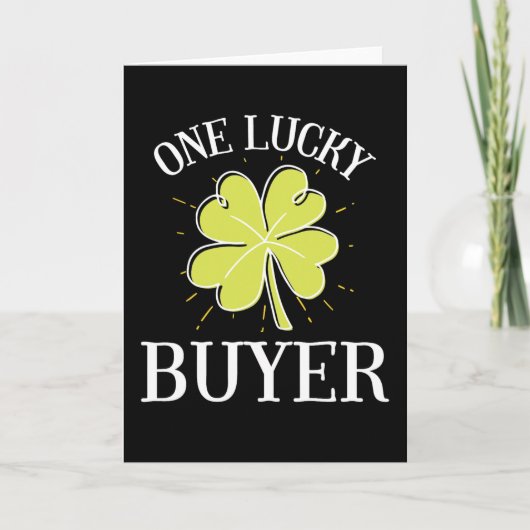Carte Graphisme de la Saint-Patrick pour un acheteur une (Devant)
