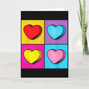 Carte Graphisme de la Saint-Valentin Art Pop Cœur de Bon