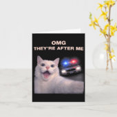 Carte Graphisme de mème de style policier avec selfie de (Fleur jaune)