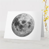 Carte Graphisme de pleine lune cool espace astronomie sc (Fleur jaune)