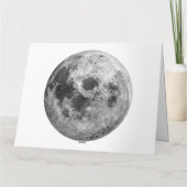 Carte Graphisme de pleine lune cool espace astronomie sc (Dos)