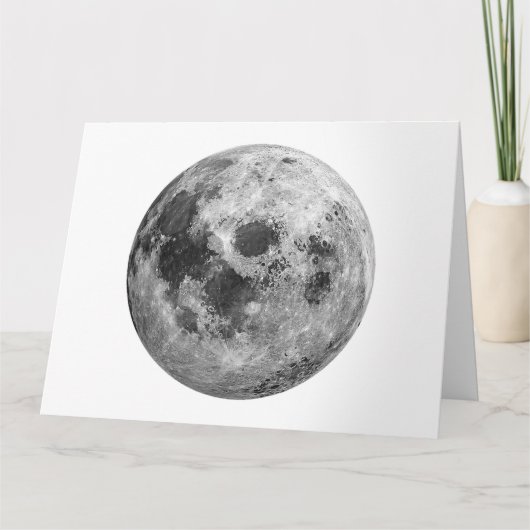 Carte Graphisme de pleine lune cool espace astronomie sc (Devant)