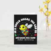 Carte Graphisme de puzzle de sensibilisation à l'autisme (Fleur jaune)