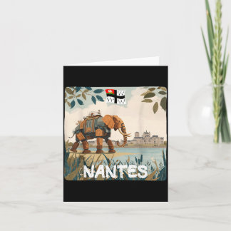 Carte Graphisme éléphant de Nantes incroyable pour garço