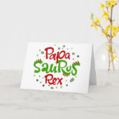 Carte Graphisme Papa Saurus Rex (Fleur jaune)