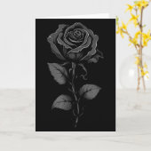 Carte Graphisme Rose Noire 199 Fleurs (Fleur jaune)