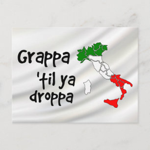 Carte Grappa Til Ya Droppa Italie