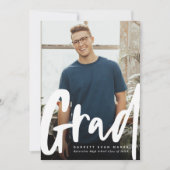 Carte Gras tendance grad moderne graduation de photo ver (Devant)