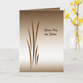 Carte Grass Dia del Padre en bronze (Fleur jaune)
