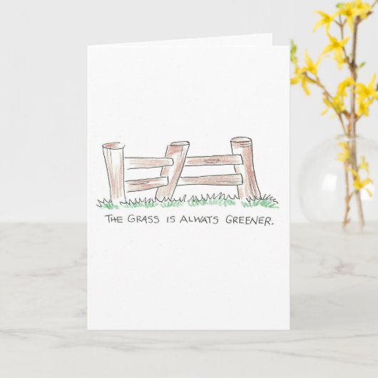 Carte Grass Greener (Fleur jaune)