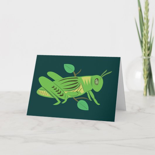 Carte Grasshopper vert (Devant)