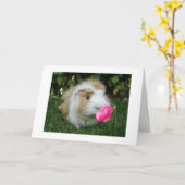 CARTE GRATEFUL GERBIL HEUREUX C'EST "VOTRE" ANNIVERSAIRE (Fleur jaune)