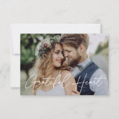 Carte Grateful Heart photo mariage merci (Devant)