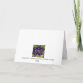 Carte Grateful Pretty Inspirational Hearts Floral Fun (Dos)