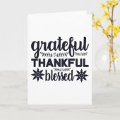 Carte grateful remercié béni (Fleur jaune)