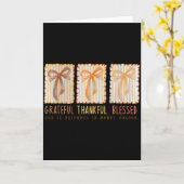 Carte Grateful Thankful Blessed Religious Christian (Fleur jaune)